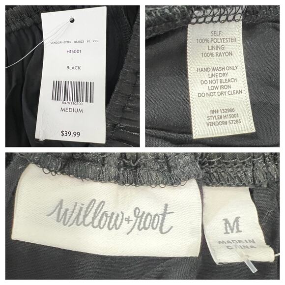 Y2K NWT Whimsygoth Goth Dark Fairy Witch Witchcore Flutter Sleeve Ruffle Top M - Picture 6 of 7